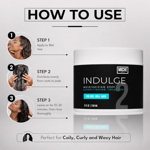 Deep Conditioner for Curly & Damaged Hair - Nourishing Hair Mask 8oz