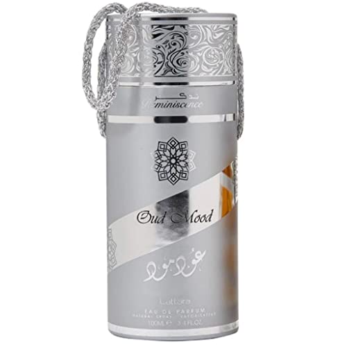 Lattafa Oud Mood Reminiscence Unisex Eau de Parfum Spray 3.4 Fl Oz - Amber Wood Variations