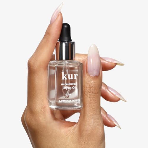 LONDONTOWN Accelerating Drying Oil, Quick Dry Polish Drying Drops with Botanical Oils & Vitamin B5, Reduces Smudges, Adds Shine & Hydration, Easy to Use for Speedy Manicures, 0.4 Fl Oz
