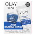 Hyaluronic Face Wash & Moisturizer Duo Set - Fragrance-Free, Hydrating Skincare