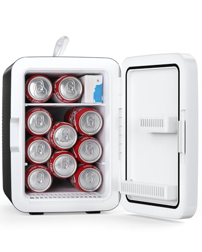 Antarctic Star Black 10L Portable Mini Fridge for Cosmetics & Drinks