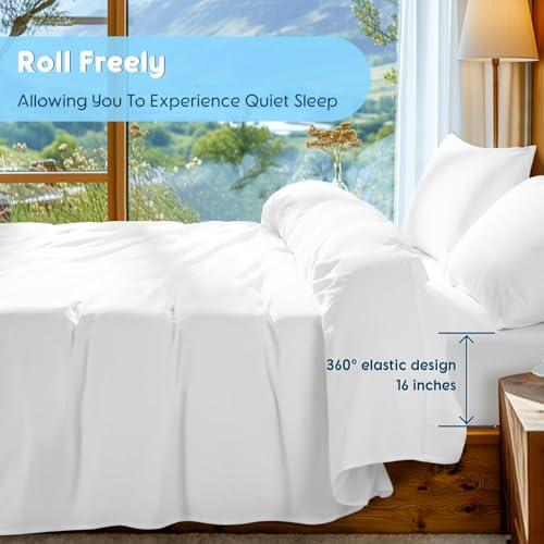 Egyptian Cotton King Sheet Set - White, 1000 Thread Count, 4 Pieces