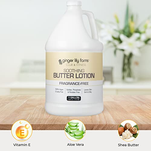 Unscented 1 Gallon Vegan Body Lotion Refill Pack of 2 for Dry & Sensitive Skin