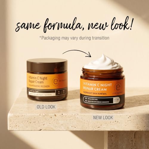 Vitamin C Night Face & Neck Cream for Mature Skin - Brightening Moisturizer
