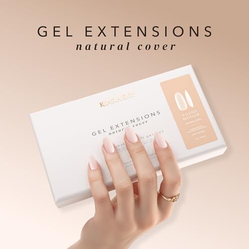 Kiara Sky Gel Nail Extension Tips ? Natural Cover, 504 pieces, Sculpted - Stiletto shape, Extra Large (XL)