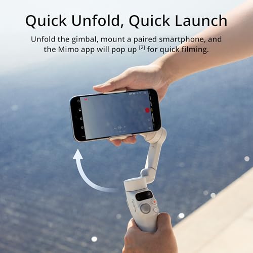 3-Axis Smartphone Gimbal Stabilizer for iPhone & Android, Foldable & Lightweight