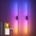 Rechargeable 40 Inch Battery Wall Sconces Set of 2 with App & Remote Control