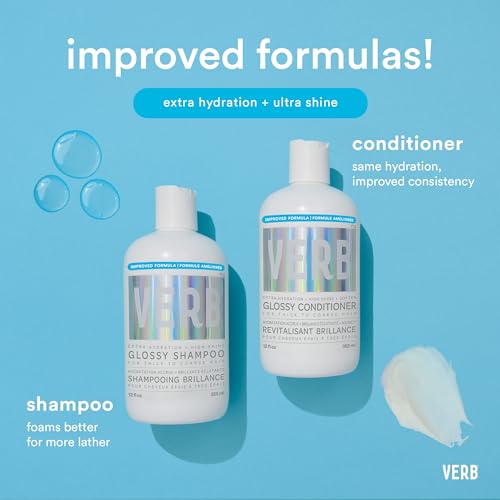 VERB Glossy Conditioner ? Conditions, Detangles + Adds High Shine for Thick to Coarse Hair ? Vegan, No Parabens or Harmful Sulfates