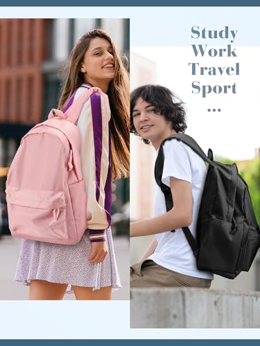 Kids Nylon School Backpack Bulk 10 Pieces Retro Color with Large Capacity & Multi-Layer Design - Unisex