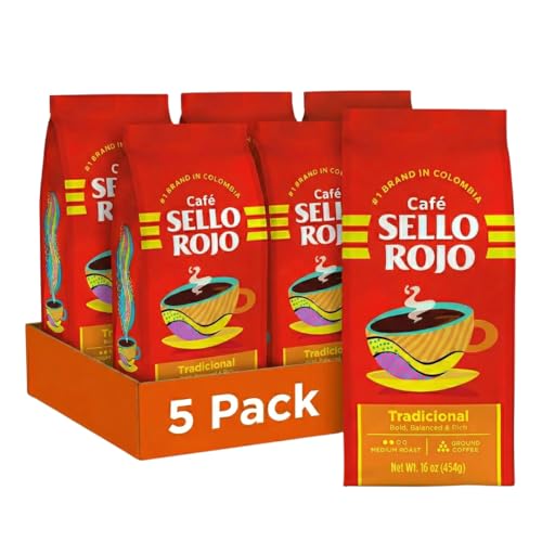 Medium Roast Ground Coffee Pack - Colombian Heritage, 16 oz, 5 Pack