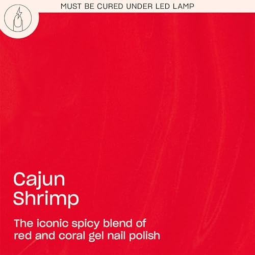 OPI GelColor LED Cure Gel Nail Polish - Cajun Shrimp Opaque Bright Coral Red
