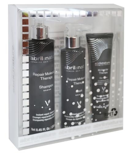 Abril et Nature Molecular Repair Hair Care Set - Shampoo, Mask & Serum for Damaged Hair
