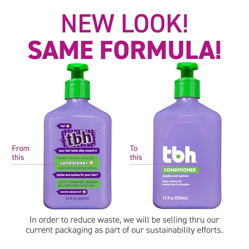 Kids & Teen Shampoo and Conditioner Set - 12 Fl Oz, Sulfate & Paraben Free, Hydrating Hair Care for All Hair Types - Pack of 2