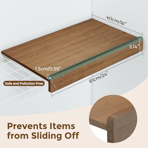 24-Inch Bamboo Wire Shelf Cover for Wire Shelving - MapleGrace Variation 5