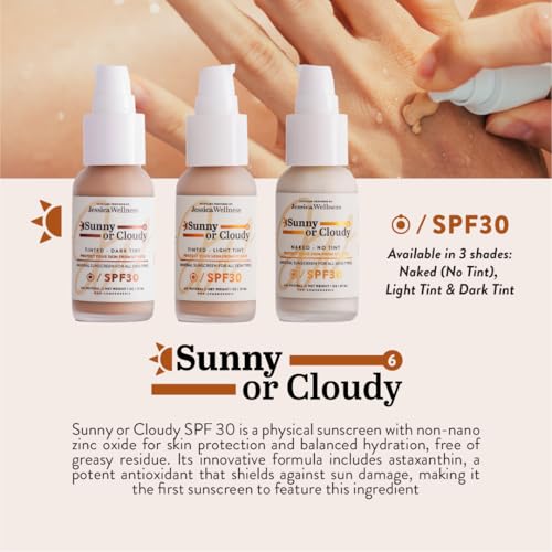 Sunny or Cloudy SPF 30 Mineral Sunscreen Spray - Non-Nano Zinc UVA/UVB Protection - Dark Variation