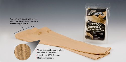 Tatjacket Tan Full Sleeve Tattoo Concealment and Care Pack - Medium (Pack of 2)