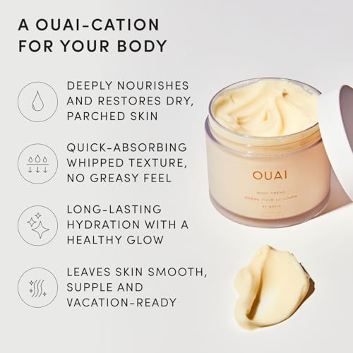 OUAI Body Creme St. Barts Travel Size 3.4 oz Hydrating Body Moisturizer