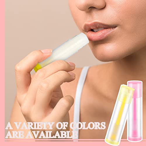 300 Pcs Lip Balm Containers 5ml Plastic Lip Gloss Tubes with Push Wheel - Assorted Colors