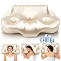 Dayme Orthopedic Memory Foam Pillow - Cooling Cervical Neck Support, Champagne