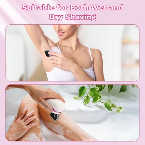 Electric Razors for Women, 7D Electric Shaver for Women, 5 in 1 Lady Shavers, Wet/Dry Bikini Trimmer, Painless Face Razor for Arms Legs Armpit Pubic Area
