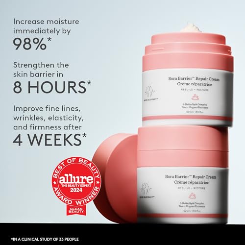 Drunk Elephant Bora Barrier Repair Cream 0.5 Fl Oz Ultra-Rich Moisturizer - Clinically Proven Hydrating Skincare