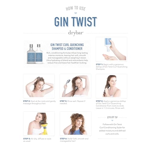 Drybar Gin Twist Curl-Enhancing Conditioner for Curly Hair 8.5 oz
