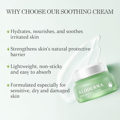 Aloderma Aloe Clearing Set - 5 Pieces - Cleanser, Soothing Cream, Aloe Vera Gel with Tea Tree Oil and Clearing Gel x2pcs