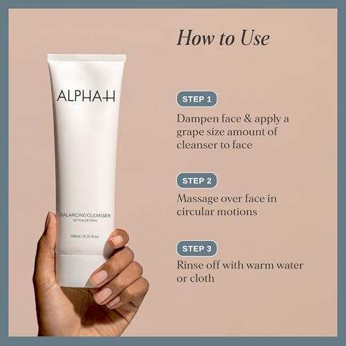 Gentle Facial Cleanser with Aloe Vera - Hydrating Makeup Remover 185ml