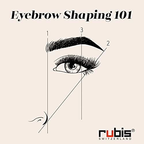 Rubis Classic Stainless Steel Slanted Tweezers for Precise Eyebrows and Hair Removal, 1K108, Pink,Rubis Switzerland Swiss Made World Renowned Precision