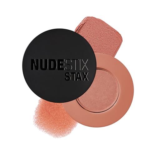 Nudestix STAX All Over Color Blush Balm Barely Nude - Multi-Use Cream Blush for Cheeks, Eyes & Lips