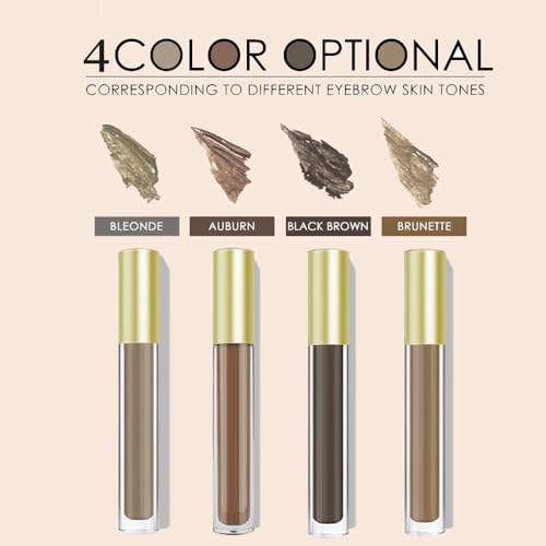 Eyebrow Gel, Tinted Brow Pen, Btow gel Upgraded to 72 Hours Long Lasting, Smudge-Proof, Sweat Resistant, Natural, Waterproof, with Brush, 5g (2# BRUNETTE)