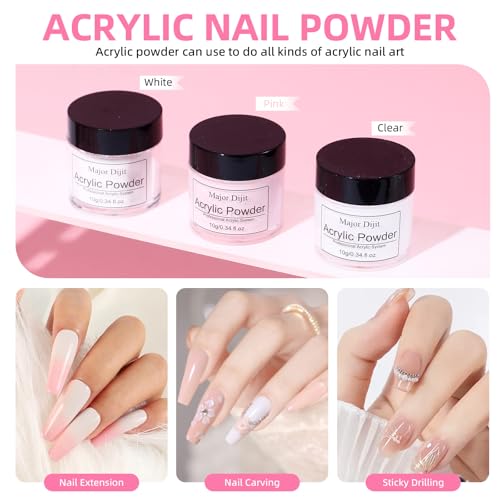 Acrylic Nail Kit with Colors & Tools for Beginners - Seasons Color Variation