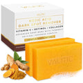 VALITIC Kojic Acid Soap - Turmeric Soap for Dark Spots for Face and Body - Exfoliating Bar for Hyperpigmentation, Skin Tone Corrector with Retinol, Vitamin C, Collagen and Hyaluronic Acid - 2 Pack