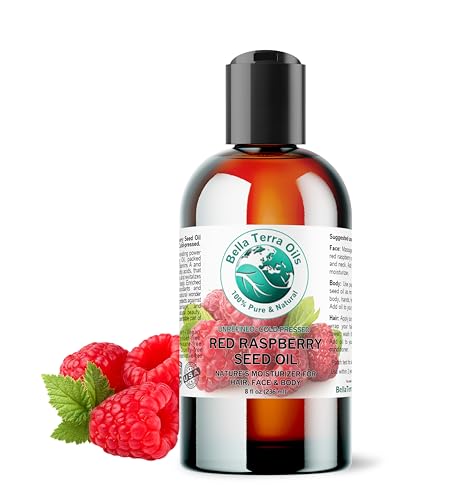 Red Raspberry Seed Oil - 8 Fl Oz Natural Skin & Hair Moisturizer