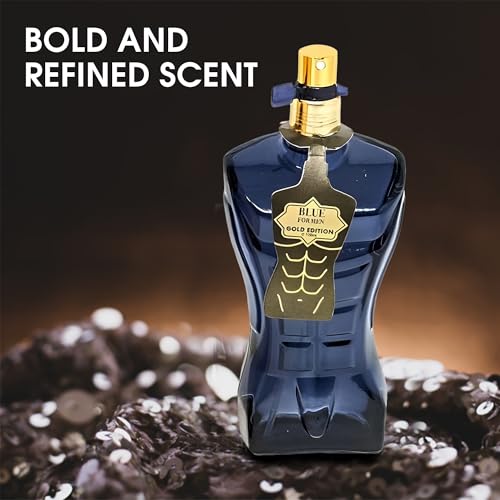 Men's Cologne Set - Blue Gold & Ultra Fragrances, 3.4 Fl Oz Each, Fresh Romantic Scent, Natural Spray, Variation: Blue Gold & Ultra