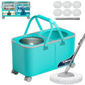 RinseWise Easy-Use Gen 2 Mop Bucket Blue with Water Separation & 6 Microfiber Mops