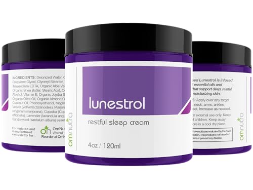 Organic Magnesium Sleep Cream with Lavender for Deep Relaxation - 4OZ Night Moisturizer - Melatonin-Free Night Lotion