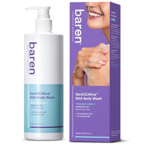 Baren Salicylic Acid Body Wash - Sensitive Skin Korean Cleanser 16.9oz - Variation 1