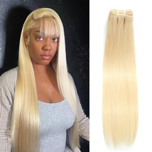 Blonde 14 Inch YAREESONG 613 Human Hair Bundles - Straight 12A Remy Hair