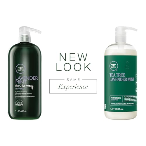 Tea Tree Lavender Mint Moisturizing Shampoo, Hydrates + Soothes, For Coarse + Dry Hair