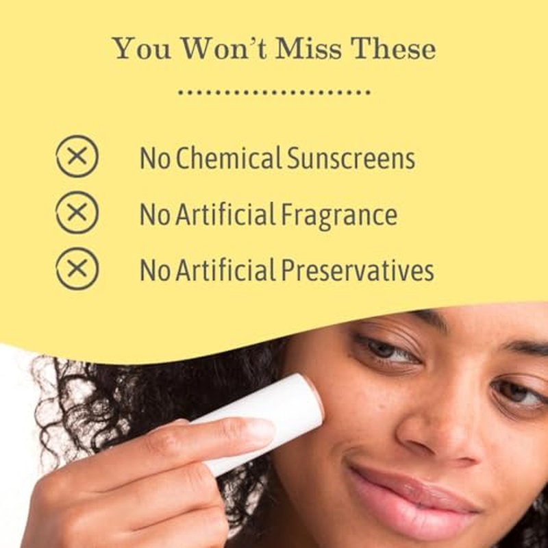 Earth Mama Lady Face¢ç Tinted Mineral Sunscreen Face Stick SPF 40 Light/Medium Tint | Contains Organic Shea & Cocoa Butter | Foundation + Concealer Blends with Most Skin Tones