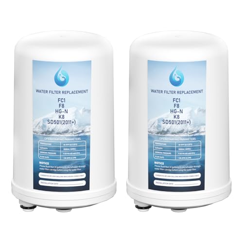 Zomixzo Water Filter Replacement Cartridge for Enagic K8 SD501 F8, 2-Pack