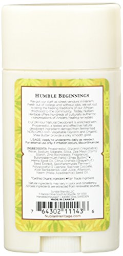 Deodorant Pack of 2 - All Natural 24 Hour Indian Hemp & Haitian Vetiver with Neem Oil