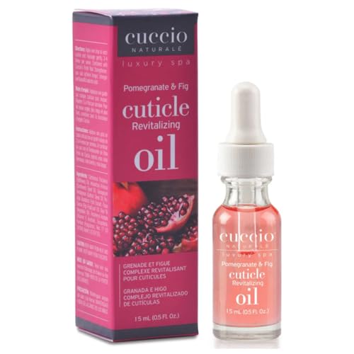 Cuccio Pomegranate & Fig Cuticle Revitalizing Oil (0.5 oz, Pack of 2) ? Hydrating Vitamin E Cuticle Treatment for Nourishing Nails & Skin