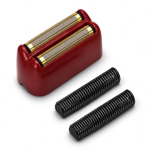 Red Foil Head & 2 Cutters Compatible with BaBylissPRO FX3 FXX3S - High-Performance Replacement Kit