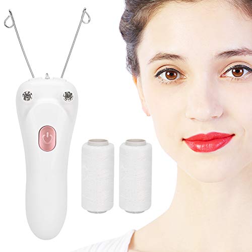 Electric Threading Hair Removal Epilator for Women - USB Body & Face Hair Removal Machine with Cotton Threads