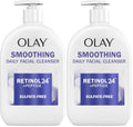Olay Daily Facial Cleanser with Retinol & Peptides - 16 Oz Pack of 2