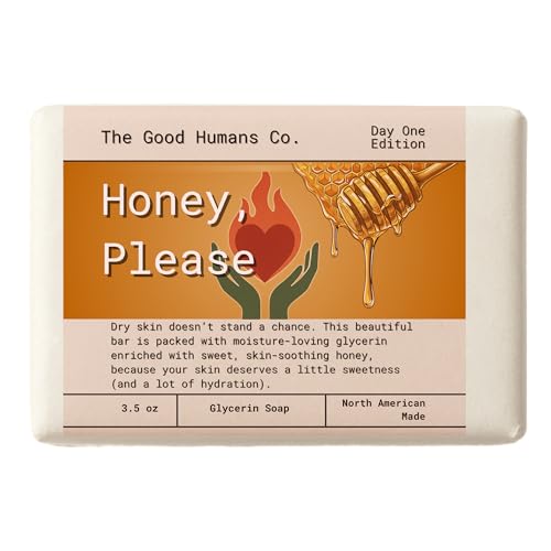 Glycerin Soap ? Burnout-Relief Bars ? Choose from 7 Nourishing Formulas (Honey, Please ? Honey Powder Glycerin Bar for Dry Skin ? Soothing & Hydrating ? 3.5 oz)