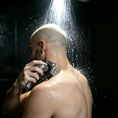 9D Head Shaver for Bald Men - Waterproof Rotary Razor Gunmetal 9D