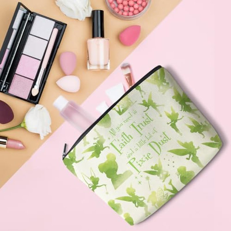 LONGXIN Bell Cosmetic Make up Bag Fairytale Fans Gift Bell Merchandise Makeup Zipper Pouch Bag